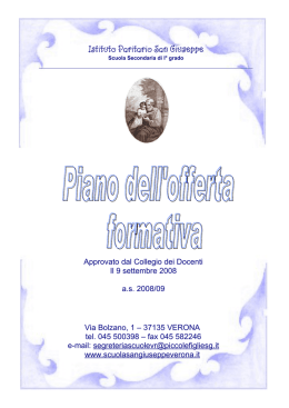 Secondaria di I&deg; grado &ndash; &laquo;San Giuseppe