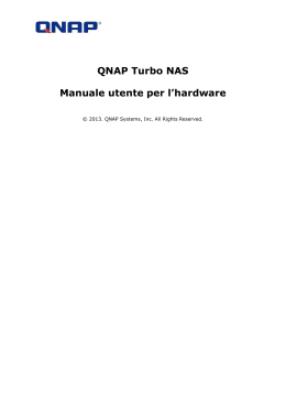 QNAP Turbo NAS - Turbo NAS Hardware Manual