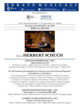 Pianista HERBERT SCHUCH