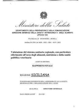 sistema sanitario regionale