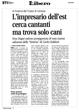 L`impresario delle Smirne