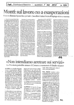 marted&igrave; 7 febbraio 2012