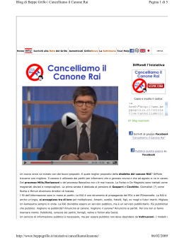 Pagina 1 di 5 Blog di Beppe Grillo | Cancelliamo il Canone Rai 06