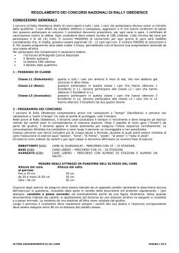 regolamento dei concorsi nazionali di rally