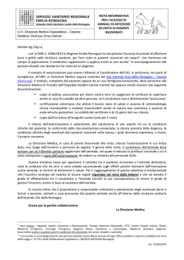 nota informativa - Azienda USL di Cesena