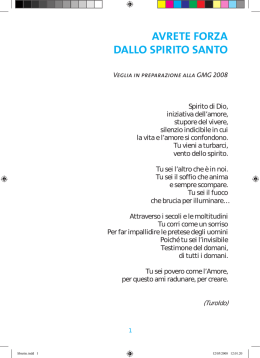 Leggi il testo della Veglia