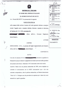 Indennita polizza grandine - Studio legale