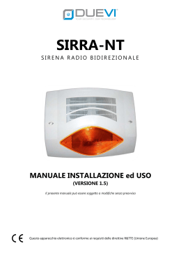 [ITA] SIRRA-NT Manuale v1-5