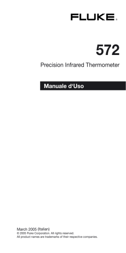 Precision Infrared Thermometer Manuale d`Uso