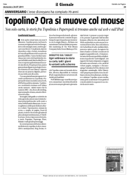 Topolino? Ora si muove col mouse