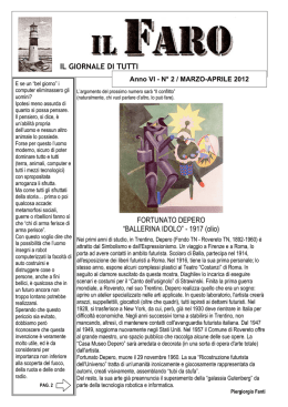 IL GIORNALE DI TUTTI FORTUNATO DEPERO &ldquo;BALLERINA IDOLO