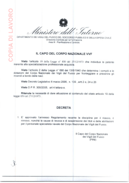 decreto brevetti 3 - Coordinamento Nazionale Vigili del Fuoco