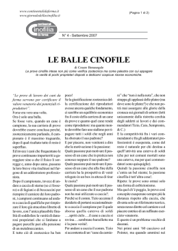 LE BALLE CINOFILE di C. Bonasegale - N°4