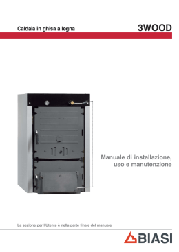 Manuale di installazione, uso e manutenzione