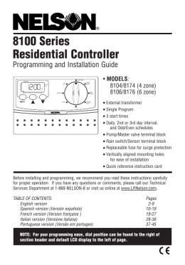 8100 Series Residential Controller