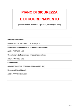 PSC-Cine FOX - Comune di Caorso