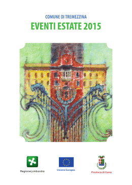 Programma Eventi 2015 - Home page Comune di Tremezzina