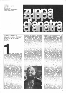 MENSILE DI CINEMA E ALTRO anno i N. 3 Gennaio