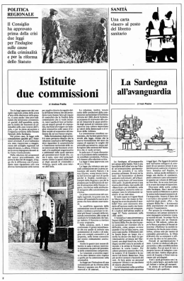 p&ugrave;litica regionale - Regione Autonoma della Sardegna