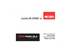 manuale dell`utente scooter rs sport 50