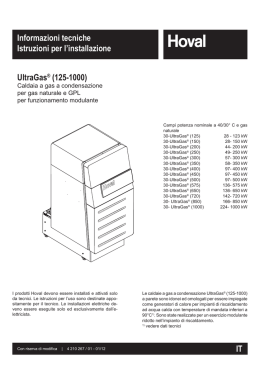 UltraGas&reg; (125-1000) - schede
