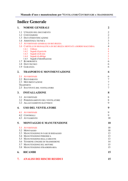 Indice Generale - MISTRAL Aspiratori Ventilatori Srl