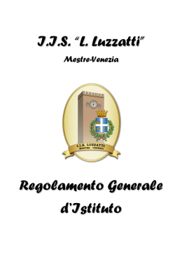 IIS &ldquo;L. Luzzatti&rdquo; Regolamento Generale d`Istituto