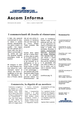 Ascom Informa - Confcommercio Unione Venezia
