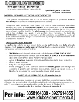 Il club del divertimento - 2&deg; Circolo Didattico "Don Bosco"