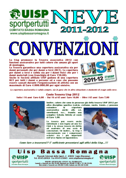 Libretto Convenzioni Sci 2011-12