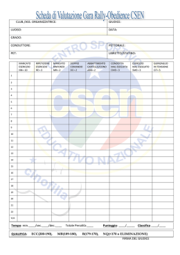 FIRMA DEL GIUDICE CLUB./ASS. ORGANIZZATRICE: GIUDICE