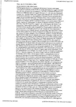 SVOLGIMENTO DEL PROCESSO