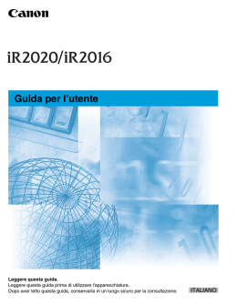 Guida per l`utente - Canon Centre