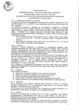 Convenzione unificata (sez. A e B)