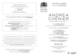 AndReA cHénieR - Royal Opera House