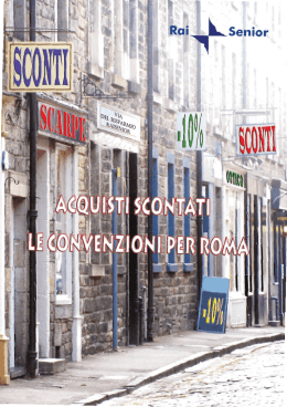 il libretto delle convenzioni 2012 per i soci della sede
