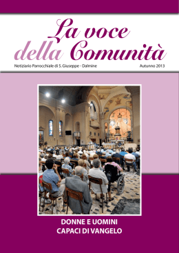La voce della Comunit&agrave; &ndash; Autunno 2013