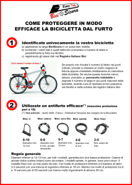 come proteggere in modo efficace la bicicletta dal furto