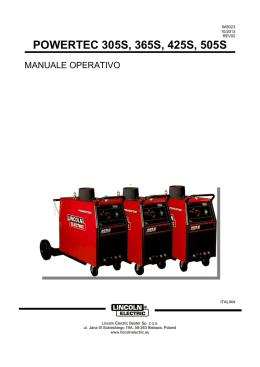 Manuale operativo - Lincoln Electric