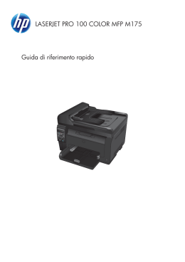 HP LaserJet Pro 100 Color M175 Quick Reference Guide
