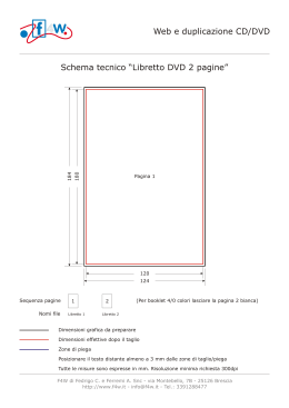 Web e duplicazione CD/DVD Schema tecnico “Libretto DVD 2