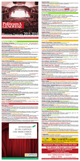 Stagione Politeama 2014-2015
