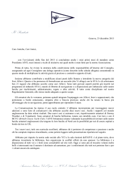 Lettera Presidente Natale 2013