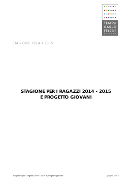 Il programma in pdf