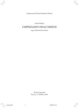 l`impresario delle smirne