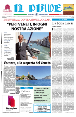 &ldquo;pER I vEnEtI, In OGnI nOstRA AzIOnE&rdquo; Vacanze