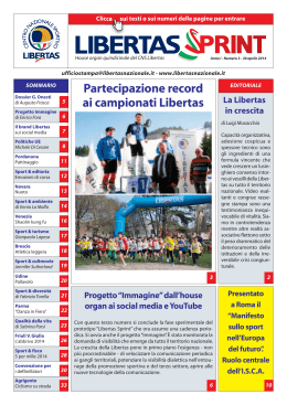 Anno I n°3 3° numero di `Libertas Sprint`