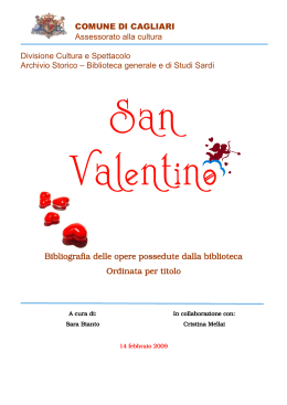 San Valentino - Comune di Cagliari