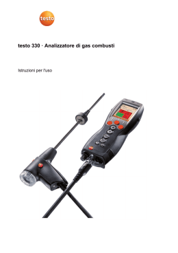 testo 330 · Analizzatore di gas combusti