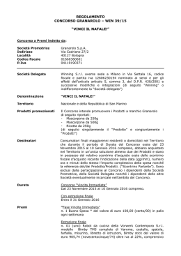 leggi il regolamento completo